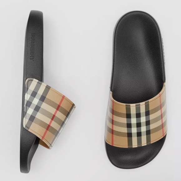 Burberry Vintage Check Slides - Picture 1 of 7